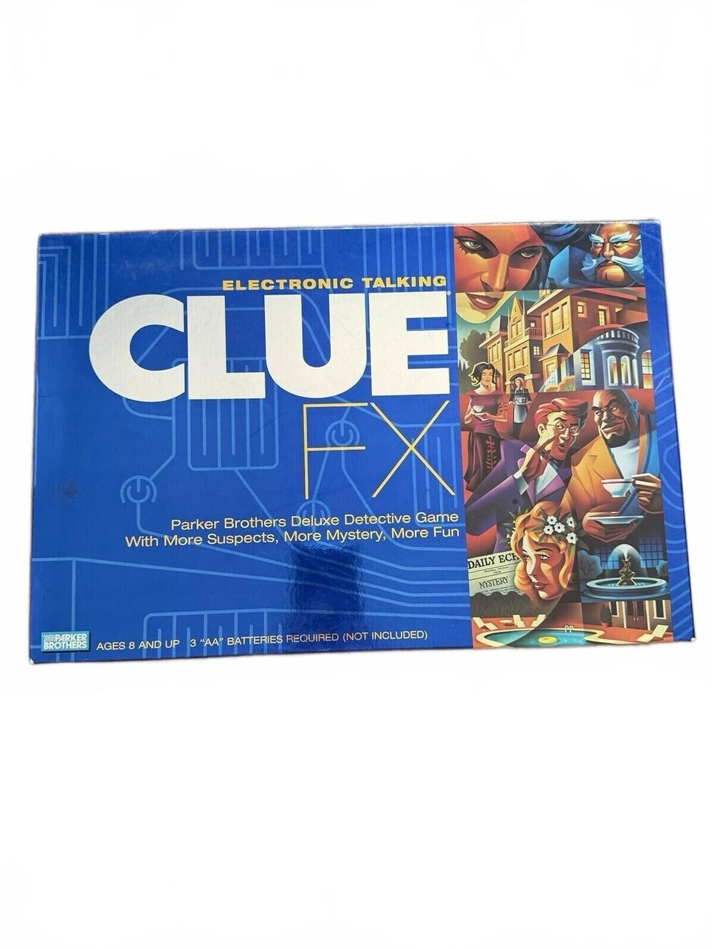 Clue FX Electronic Board Game by Parker Bros - 2003 - Tested - Family Fun